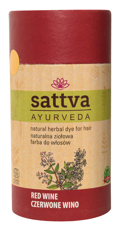 HENNA CZERWONE WINO ECO 150 g – SATTVA (AYURVEDA)