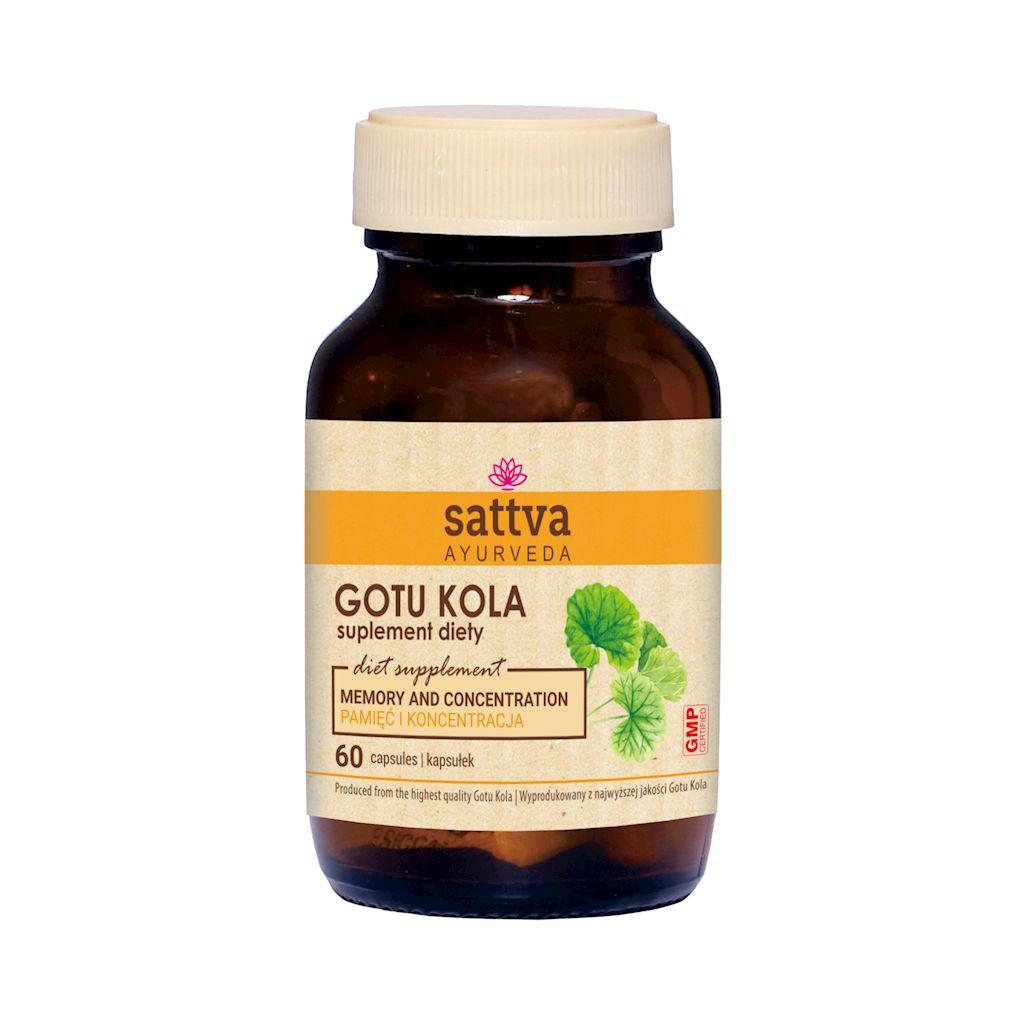 GOTU KOLA EKSTRAKT (450 mg) 60 KAPSUŁEK – SATTVA (FOODS)