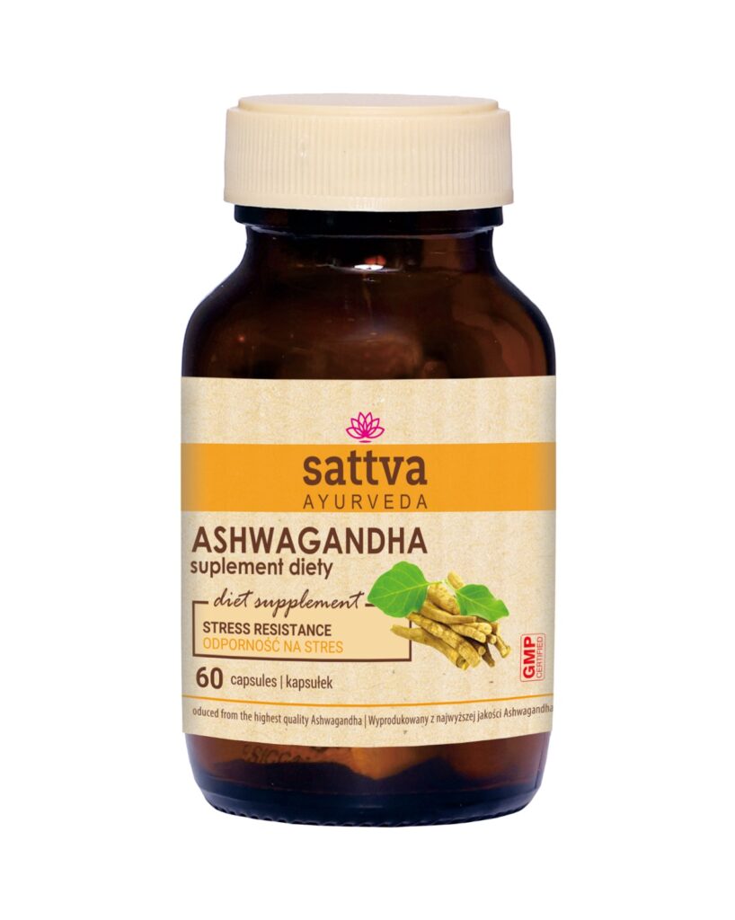 ASHWAGANDHA EKSTRAKT (350 mg) 60 KAPSUŁEK – SATTVA (FOODS)