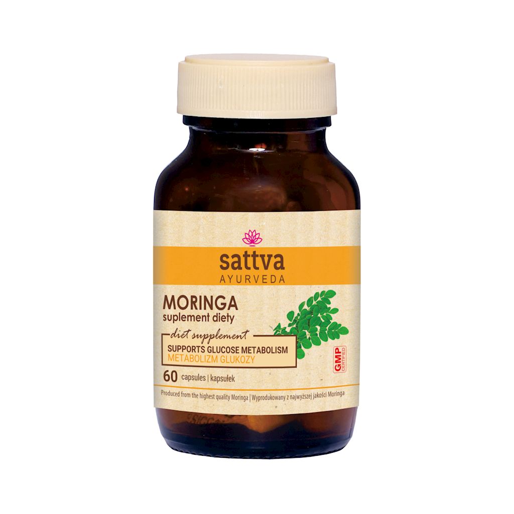 MORINGA EKSTRAKT (450 mg) 60 KAPSUŁEK – SATTVA (FOODS)