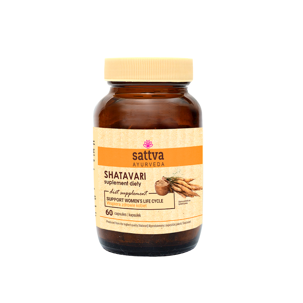 SHATAVARI EKSTRAKT (450 mg) 60 KAPSUŁEK – SATTVA (FOODS)