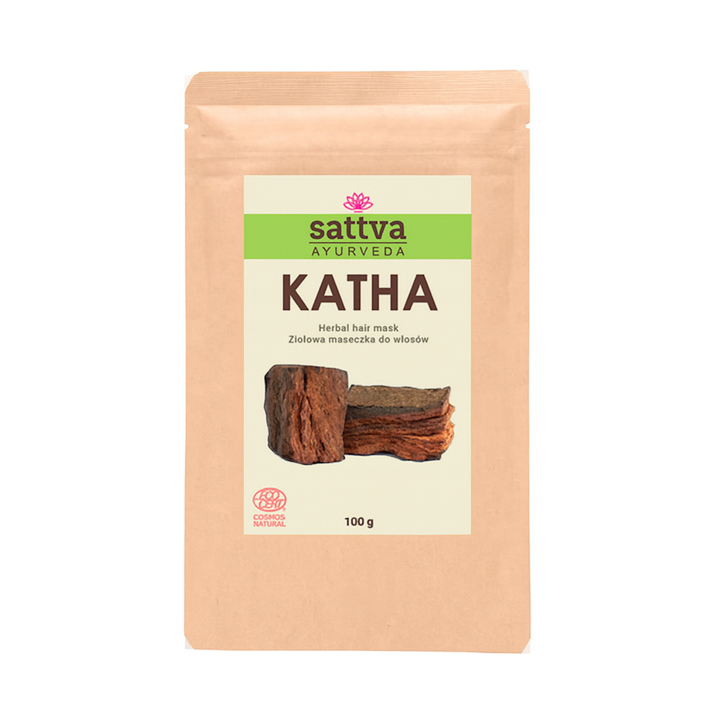 MASECZKA ZIOŁOWA DO WŁOSÓW KATHA ECO 100 g – SATTVA (AYURVEDA)