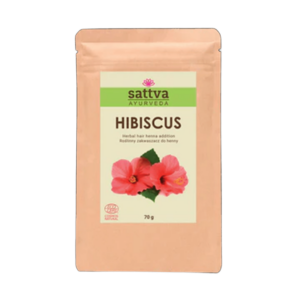 ZAKWASZACZ ROŚLINNY DO HENNY HIBISKUS ECO 70 g - SATTVA (AYURVEDA)