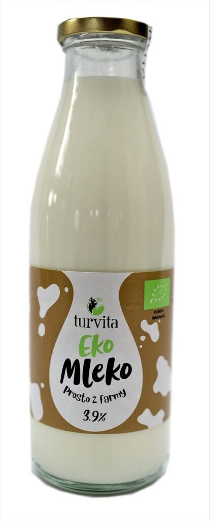 MLEKO ŚWIEŻE 3,9 % BIO 750 ml – TURVITA