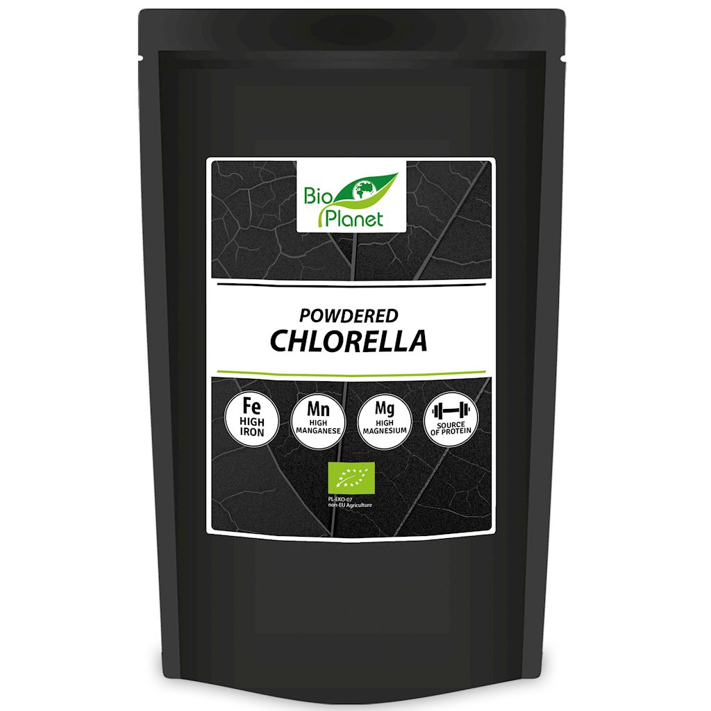 CHLORELLA SPROSZKOWANA  BIO 500 g – BIO PLANET INTERNATIONAL