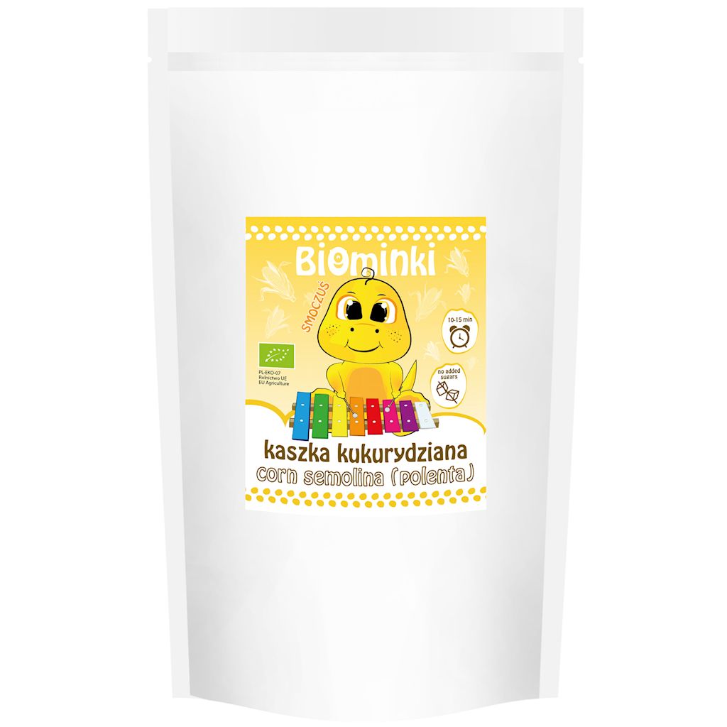 KASZKA KUKURYDZIANA BEZ DODATKU CUKRÓW BIO 500 g – BIOMINKI