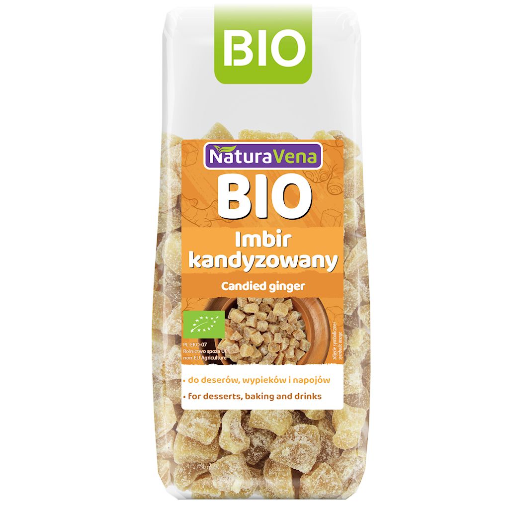 IMBIR KANDYZOWANY BIO 100 g – NATURAVENA