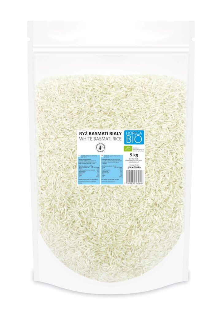 RYŻ BASMATI BIAŁY BEZGLUTENOWY BIO 5 kg – HORECA (BIO PLANET)