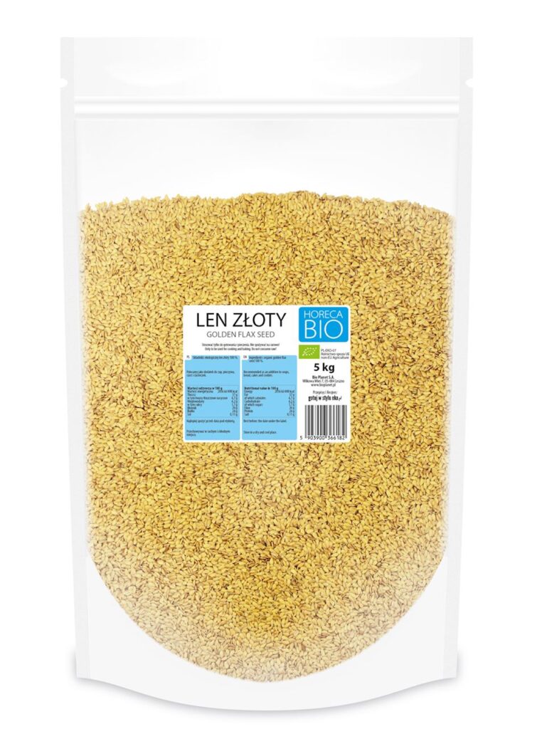 LEN ZŁOTY (SIEMIĘ LNIANE) BIO 5 kg – HORECA (BIO PLANET)