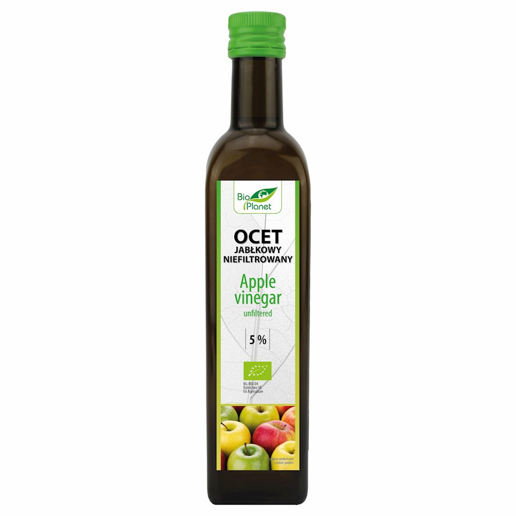 OCET JABŁKOWY 5 % NIEFILTROWANY BIO 500 ml – BIO PLANET