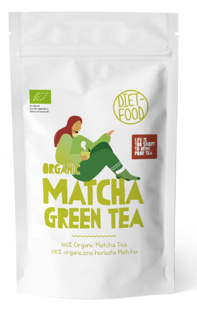 HERBATA ZIELONA MATCHA BIO 100 g – DIET-FOOD