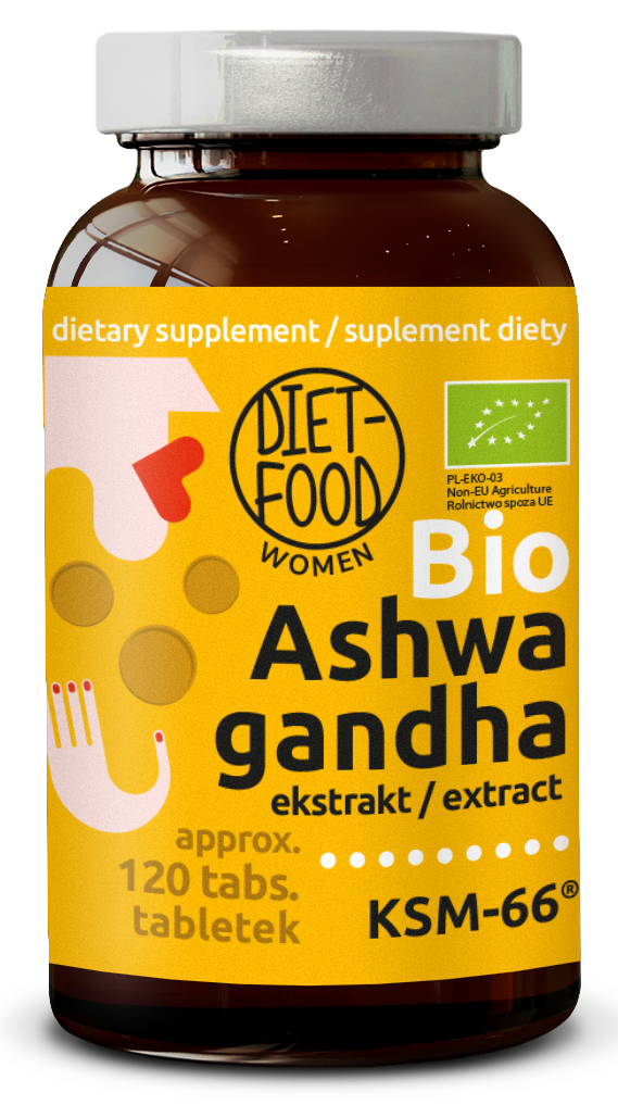 ASHWAGANDHA EKSTRAKT BIO (300 mg) 120 TABLETEK – DIET-FOOD