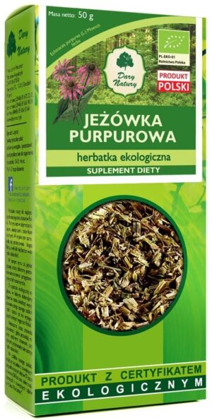 HERBATKA JEŻÓWKA PURPUROWA BIO 50 g - DARY NATURY