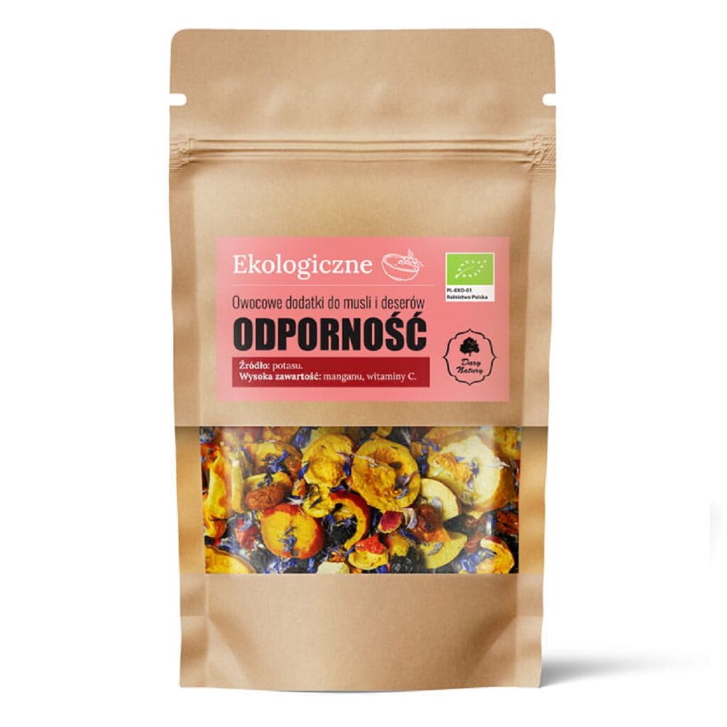 OWOCOWE DODATKI DO MUSLI I DESERÓW ODPORNOŚĆ BIO 20 g – DARY NATURY