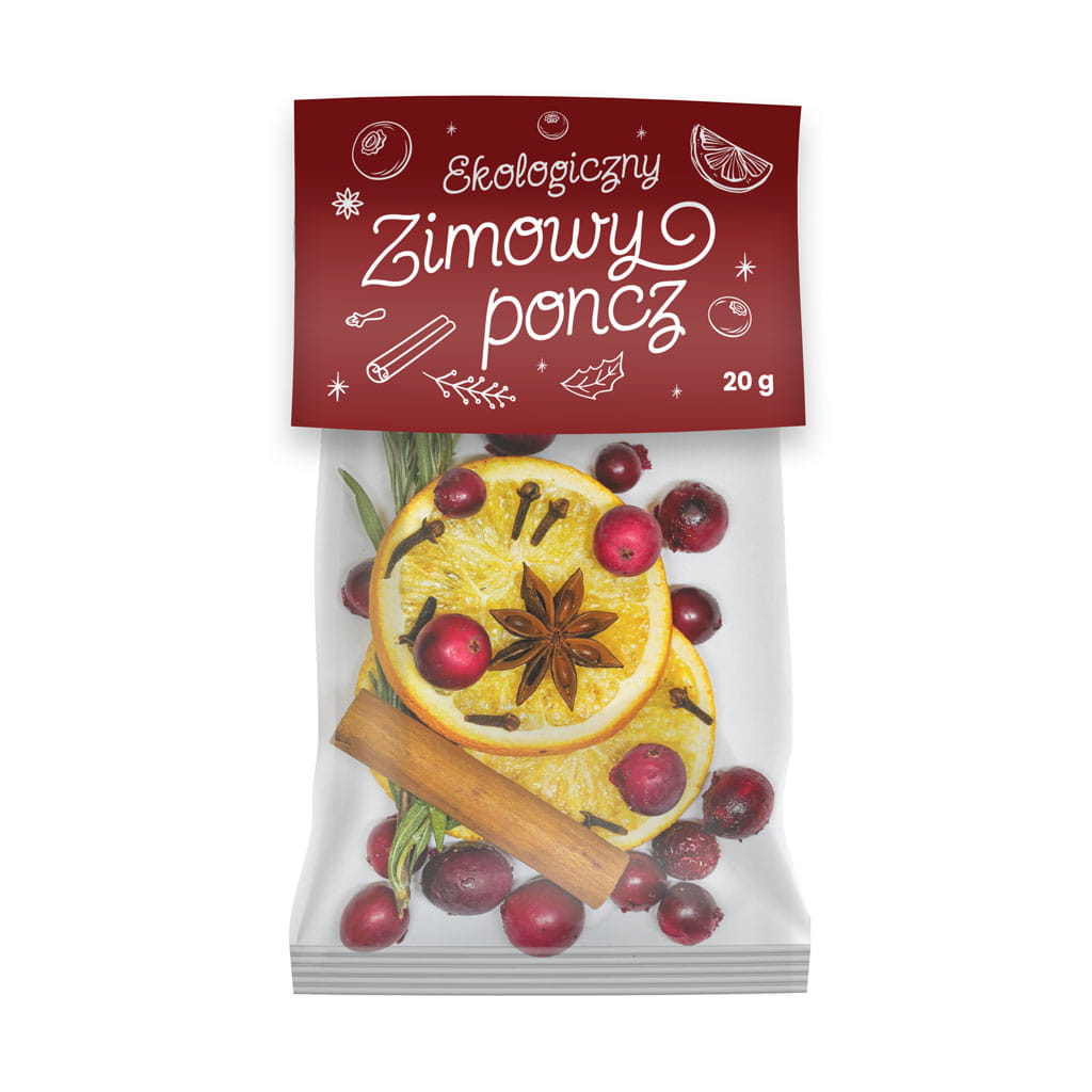 MIESZANKA LIOFILIZOWANA DO HERBATY I NAPOJÓW (ZIMOWY PONCZ) BIO 20 g – DARY NATURY (PRODUKT SEZONOWY)