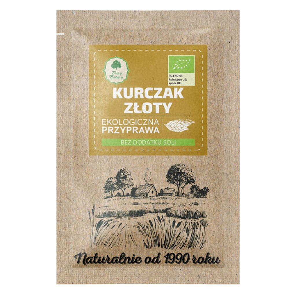 PRZYPRAWA ZŁOTY KURCZAK BIO 20 g – DARY NATURY