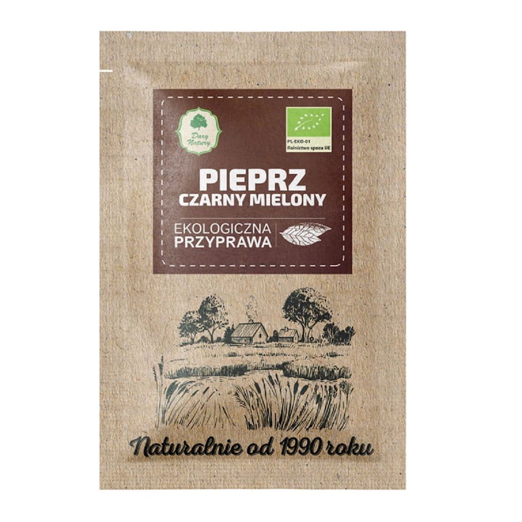 PIEPRZ CZARNY MIELONY BIO 15 g – DARY NATURY