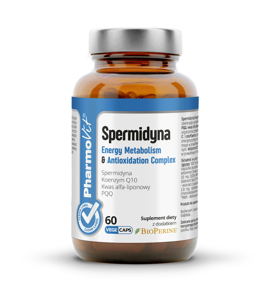SPERMIDYNA ENERGY METABOLISM & ANTIOXIDATION COMPLEX 60 KAPSUŁEK – PHARMOVIT (CLEAN LABEL)
