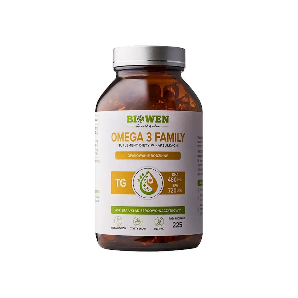 OMEGA-3 FAMILY 225 KAPSUŁEK – BIOWEN
