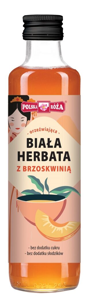 HERBATA BIAŁA Z BRZOSKWINIĄ 250 ml – POLSKA RÓŻA