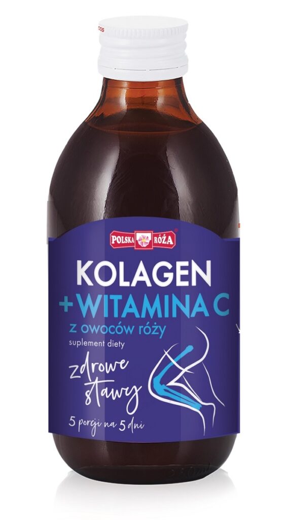 ZDROWE STAWY – KOLAGEN + WITAMINA C Z OWOCÓW RÓŻY 250 ml – POLSKA RÓŻA