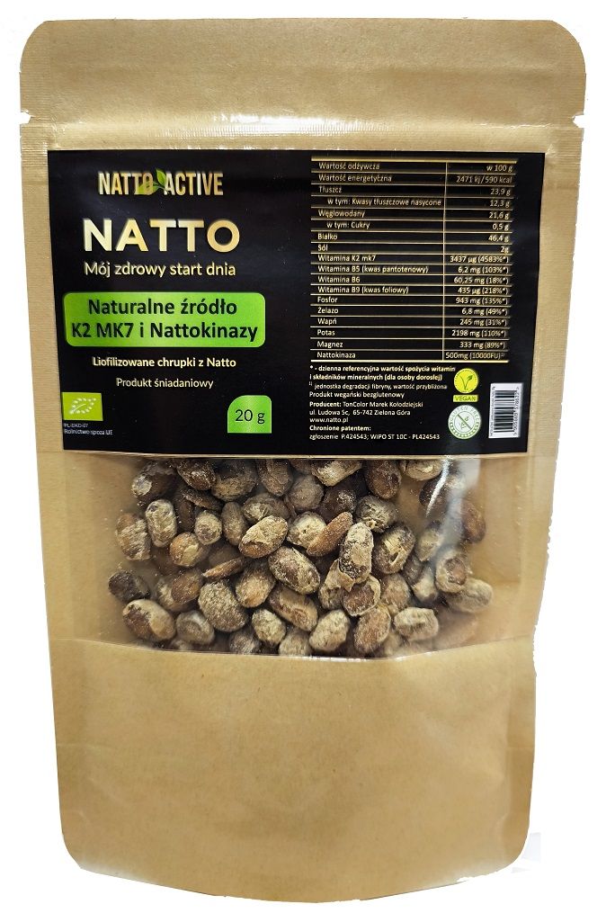 CHRUPKI Z NATTO LIOFILIZOWANE BEZGLUTENOWE BIO 20 g – NATTO