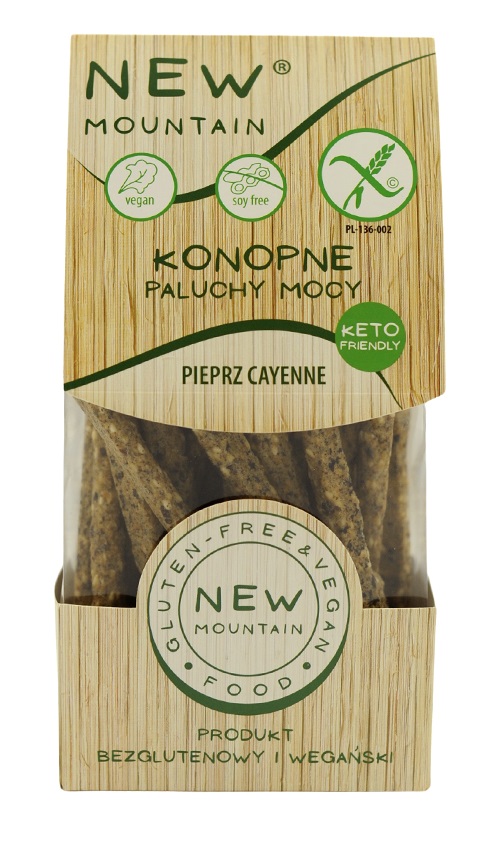 PALUCHY MOCY KONOPNE Z PIEPRZEM CAYENNE BEZGLUTENOWE 200 g – NEW MOUNTAIN