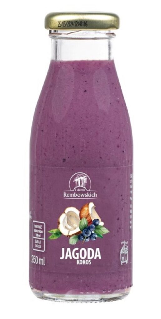 SMOOTHIE JAGODA – KOKOS 250 ml – REMBOWSCY