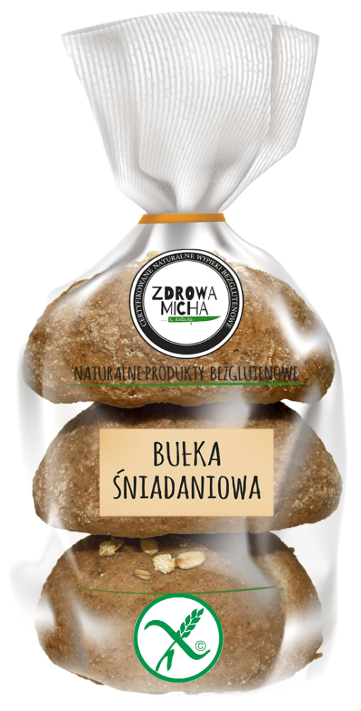 BUŁKA ŚNIADANIOWA BEZGLUTENOWA (3 szt.) 300 g – ZDROWA MICHA (NA ZAMÓWIENIE)