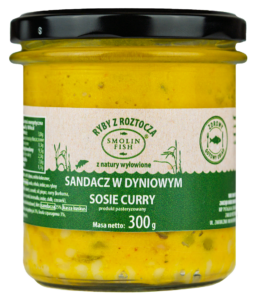 SANDACZ W DYNIOWYM SOSIE CURRY 300 g - SMOLIN FISH (NA ZAMÓWIENIE)