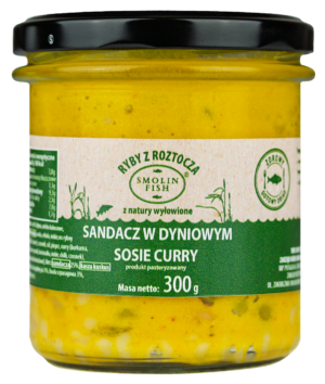SANDACZ W DYNIOWYM SOSIE CURRY 300 g - SMOLIN FISH (NA ZAMÓWIENIE)