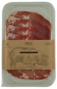 KARCZEK WIEPRZOWY DOJRZEWAJĄCY PLASTRY BEZGLUTENOWY 65 g - PAWĘTA