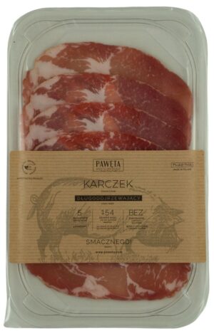 KARCZEK WIEPRZOWY DOJRZEWAJĄCY PLASTRY BEZGLUTENOWY 65 g - PAWĘTA