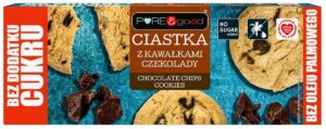 CIASTKA Z CZEKOLADĄ BEZ DODATKU CUKRÓW 135 g - PURE&GOOD