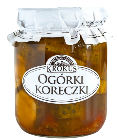 OGÓRKI KORECZKI KONSERWOWE 530 g (250 g) – KROKUS