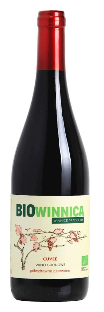WINO CZERWONE PÓŁWYTRAWNE CUVÉE BIO 750 ml – WINNICE PRADOLINY (BIOWINNICA)