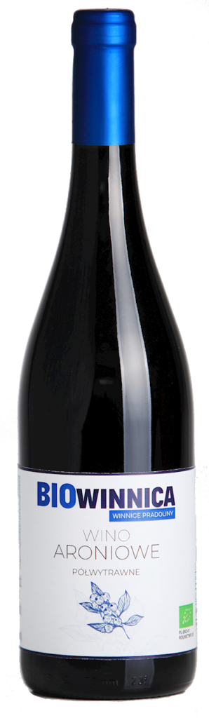 WINO ARONIOWE PÓŁWYTRAWNE BIO 750 ml – WINNICE PRADOLINY (BIOWINNICA)
