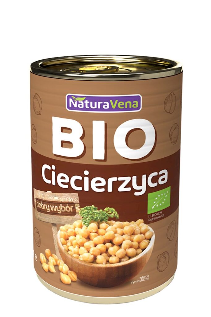 CIECIERZYCA W ZALEWIE BEZ DODATKU SOLI BIO 400 g (240 g) – NATURAVENA