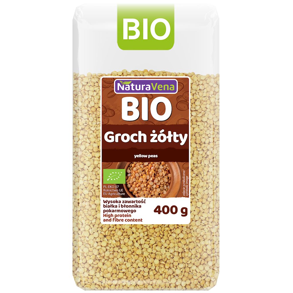 GROCH ŻÓŁTY BIO 400 g – NATURAVENA