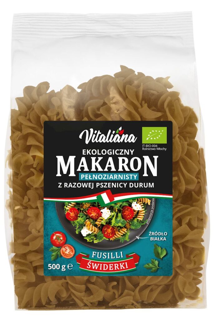 MAKARON (SEMOLINOWY RAZOWY) ŚWIDERKI BIO 500 g – VITALIANA