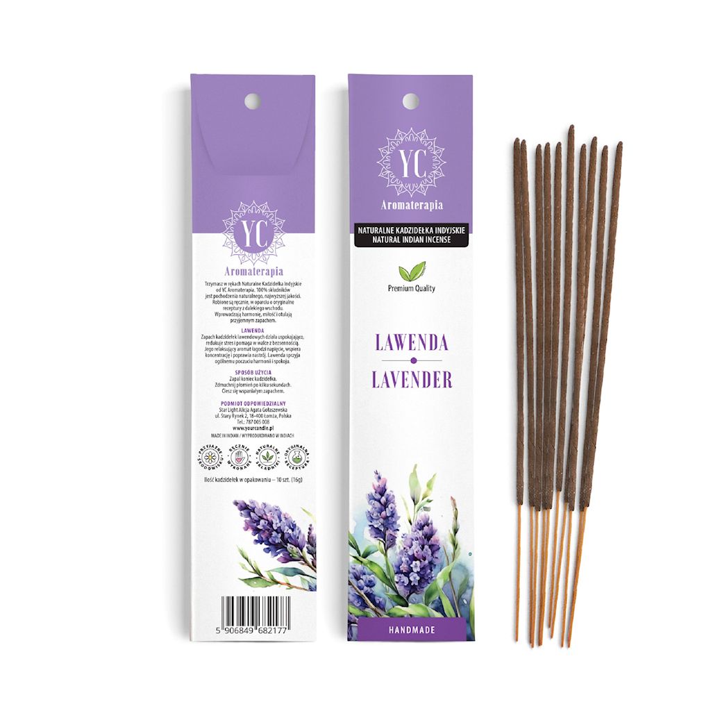 KADZIDEŁKA INDYJSKIE LAWENDA (10 szt.) 16 g – YOUR CANDLE