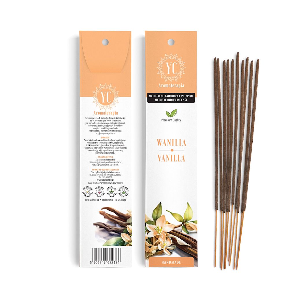 KADZIDEŁKA INDYJSKIE WANILIA (10 szt.) 16 g – YOUR CANDLE