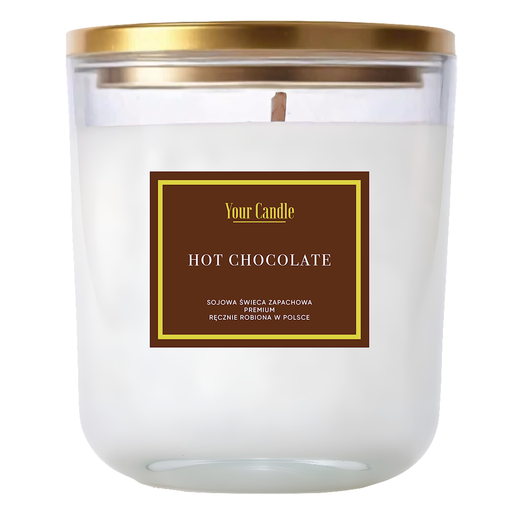 ŚWIECA SOJOWA ZAPACHOWA HOT CHOCOLATE 180 ml – YOUR CANDLE
