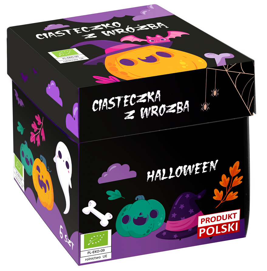 CIASTECZKA Z WRÓŻBĄ BIO (6 szt.) 36 g – D&D FUN COOKIES (PRODUKT SEZONOWY)