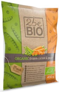 MARCHEWKA Z GROSZKIEM MROŻONA BIO 450 g - 2beBIO