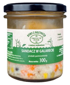 SANDACZ W GALARECIE BEZGLUTENOWY 300 g - SMOLIN FISH (NA ZAMÓWIENIE)