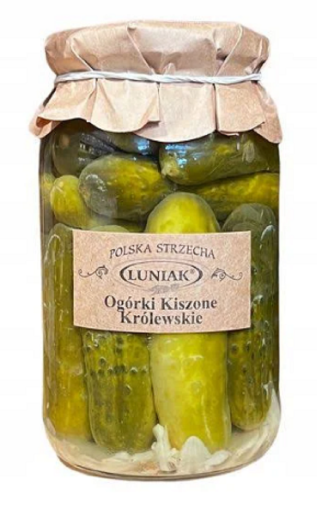 OGÓRKI KISZONE KRÓLEWSKIE 870 g (520 g) – LUNIAK