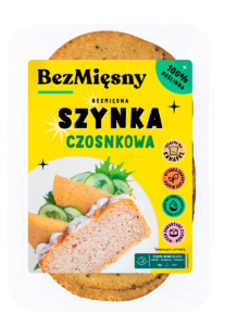 SZYNKA CZOSNKOWA ROŚLINNA PLASTRY 120 g - BEZMIĘSNY