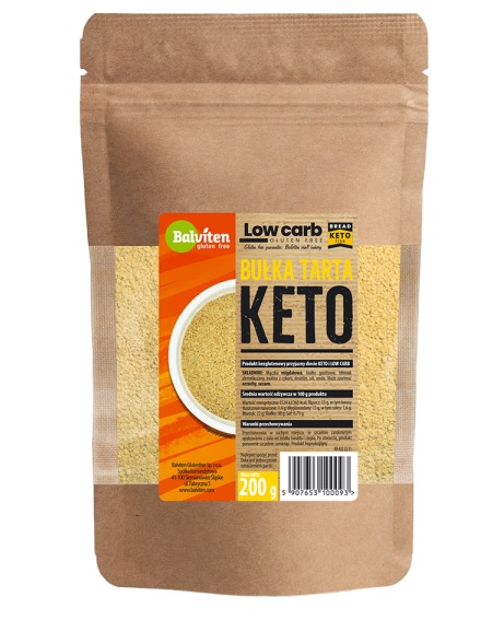 BUŁKA TARTA KETO BEZGLUTENOWA 200 g – BALVITEN