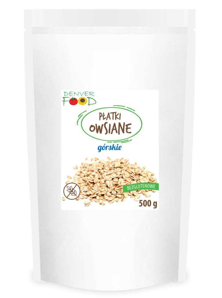 PŁATKI OWSIANE GÓRSKIE BEZGLUTENOWE 500 g – DENVER FOOD